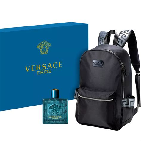 versace bag with cologne.